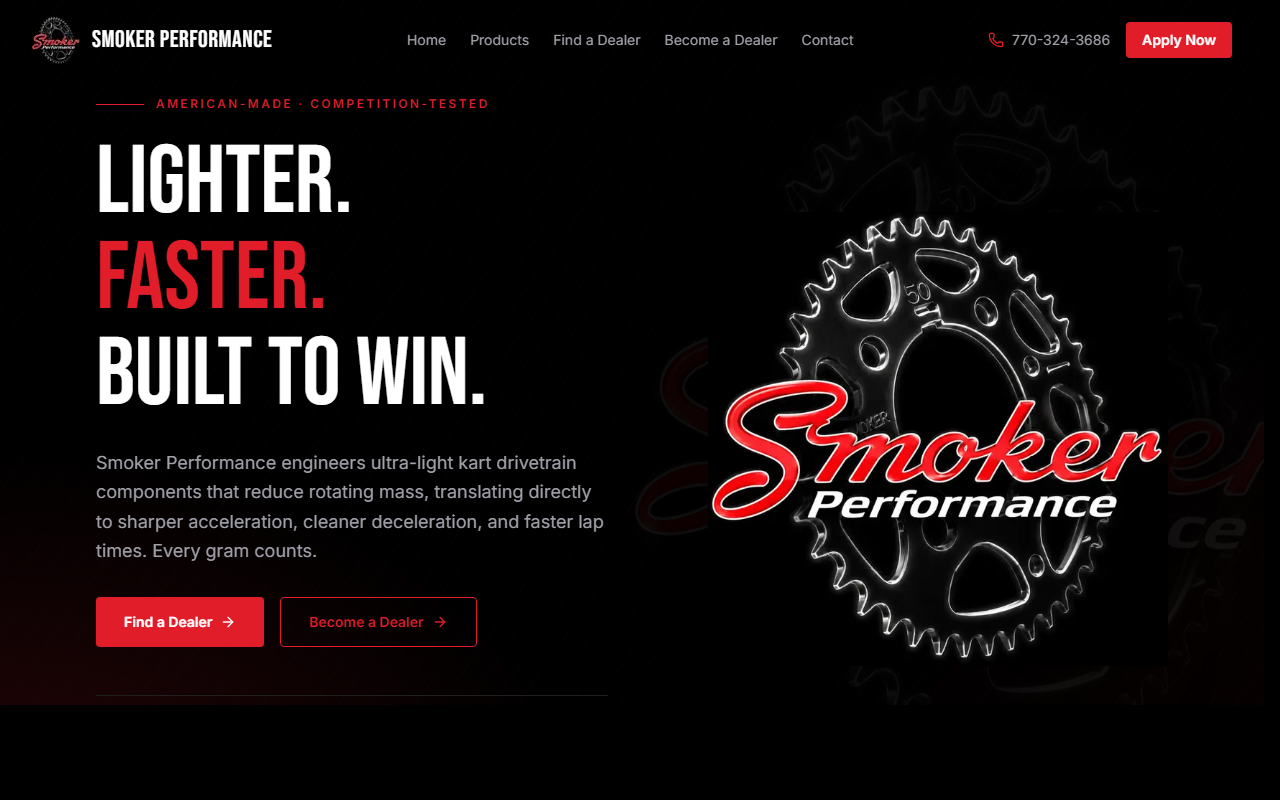 Smoker Performance website preview